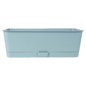 Ящик балконный с поддоном Прованс, 40*17*13см, ментол