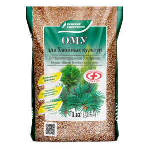 Для хвойных 1кг ОМУ удобрение 13/13/624 БХЗ