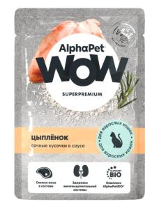 Корм д/кошек конс 85г паштет цыпленок ALPHAPET 