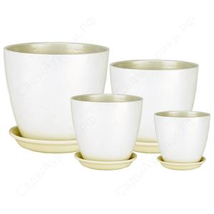 Бутон ГЛЯНЕЦ к-т из 4-х мет. жемчуг