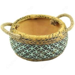 Горшок Корзинка плоская d19 h10см