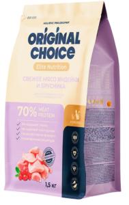 ORIGINAL CHOICE Adult Sterilised 1,5 кг полнорационный  сухой корм для взрослых стерилизованных коше