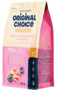 ORIGINAL CHOICE Kitten 1,5 кг полнорационный сухой корм для котят, беременных и кормящих кошек со св