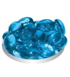 Грунт стеклянный 170г N120 плоский кошачий глаз ГОЛУБОЙ)