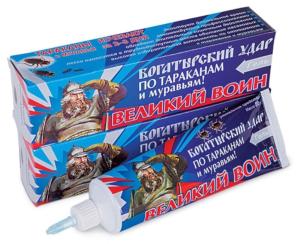 Гель от тар и мур. Великий воин  80г-44 (син) ВХ