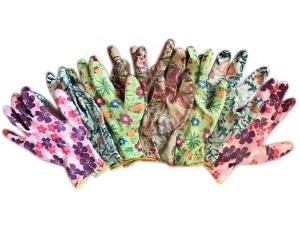 Перчатки нейлоновые с силиконовым обливом Садовый люкс