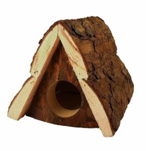 Домик для грызунов из неокоренного дерева 