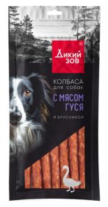 Лакомства д/собак Колбаса с мясом гуся и брусникой 85г Тит Бит 1/40