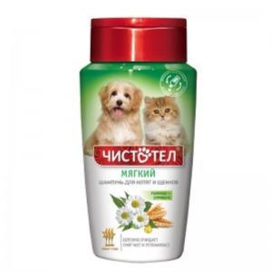 Шампунь д-котят и щенков Мягкий 220мл-ЧИСТОТЕЛ