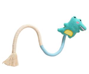 Игрушка дразнилка Крокодил на веревочке 50см/Китай