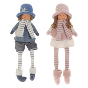 Игрушка набивная Дети, L20 W10 H27 см, 2в.