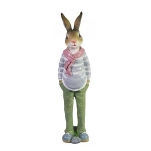 Заяц Шелдон серый свитер, H26 см