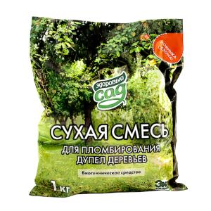 Смесь сухая д-пломбирования дупел (леч. ран дерев, заделки щел. и трещ.) 1кг 1-20 КХЗ