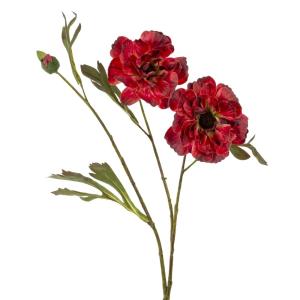 Цветок искусственный Анемон, L20 W22 H10 см