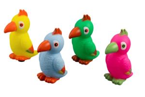 Игрушка-пищалка WOGY д/собак Попугай 12х10х7см, микс арт.2025-2170 Код276077