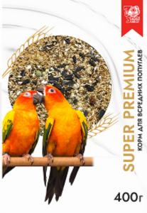 Корм д/попугаев средних 400г SUPERPREMIUM SEVEN SEEDS (Семь семян)/12