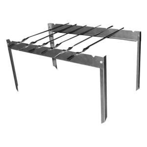 Мангал кастровый Пикник ( 6 шампуров металл 0,5мм) в короб.-1