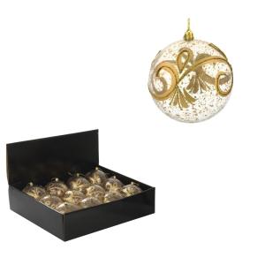 Шары набор "Золотое напыление" (уп.12шт) D10 см