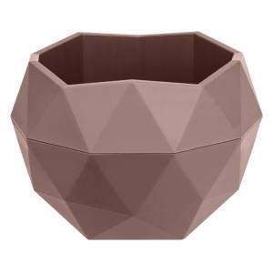 Топаз кашпо со вставкой 0,45л Пыльная роза -27