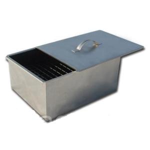 Коптильня 350х260х160 (0,8мм) двухярусная нерж. в короб.К-2-1