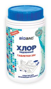 Для бассейнов  20г Хлор медленный таблетки 2-12 ББ