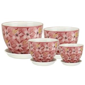 Венеция ЦВЕТЫ к-т из 4-х красный