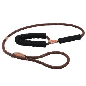 Поводок удавка 150х1см круглый, с мягкой ручкой, с фиксатором арт.10922-8636 1-1-ЧД