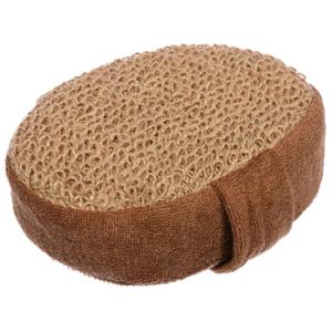 Мочалка из рами, объемная овальная с хлопком 10х15х5см-30