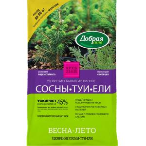 Для хвойных 2кг Добрая Сила минеральное удобрение с цеолитом 5/10/250 БФ
