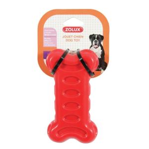 Золюкс Игрушка серия Бабл, кость, термопластичная резина (красная), 15 см (479055RGE)