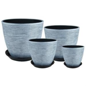 Бутон ЛОФТ серый к-т из 4-х 