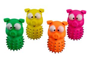 Игрушка-пищалка WOGY д/собак Свинка 13х8х7см, микс арт.2025-2182 Код276186