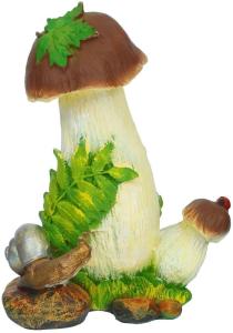 Гриб с ягодой и улиткой 34 см