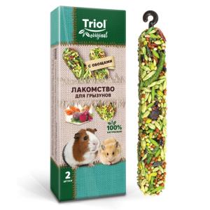 Лакомство для грызунов с овощами (уп.2шт.), 50г, Triol Original