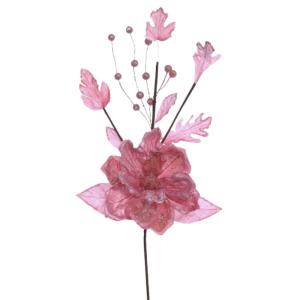 Цветок искусственный Магнолия, L21 W10 H65 см