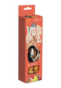 Little One Палочки для морских свинок, кроликов и шиншилл с фруктами, коробка 2х60г