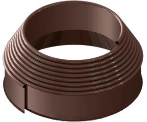 Бордюрная лента садовая 10смх10м коричневая 
