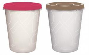 Контейнер  1л с завинчивающейся крышкой кругл в ассорт-12ПлР