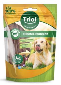 Лакомство для собак «Мясные полоски из говядины», 70г, Triol