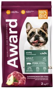 Корм /собак сух 2кг свинина с добавл. брусники, груши и размарин