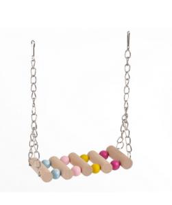 Качели-лесенка WOGY д-птиц 16см на цепочке, гибкая 13х6см арт.2024-6326 Код273876