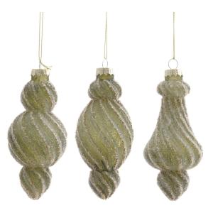 Декор подвесной Фигурная сосулька, L6 W6 H14 см, 2в.