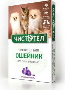 БИО Ошейник д-кошек и мелких собак с лавандой Чистотел