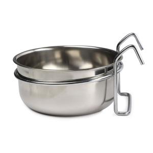 Triol Миска для животных металлическая с креплением 