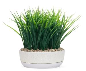 Дорс 6 горшок с поддоном 2,6л d26 h8,5см бонсай белый