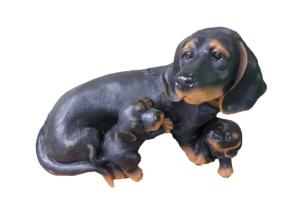 Такса с щенками L31 W21 H26 см