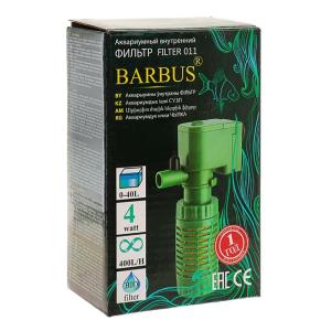 Фильтр внутренний Барбус 4Вт, 400л-ч БИО Стаканного типа (0-40л) 1-1