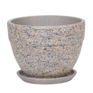 Лунный камень 4 горшок с поддоном 2,1л d18 h13см овал борт 