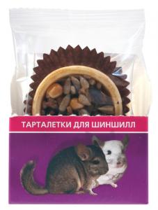 Тарталетки с клюквой, тыквой (шиншиллы) ш-бокс 8шт Тарталетки с клюквой, тыквой (шиншиллы) ш-бокс 8шт