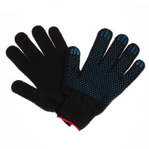 Перчатки х-б Эконом с ПВХ (черная точка)-10-200